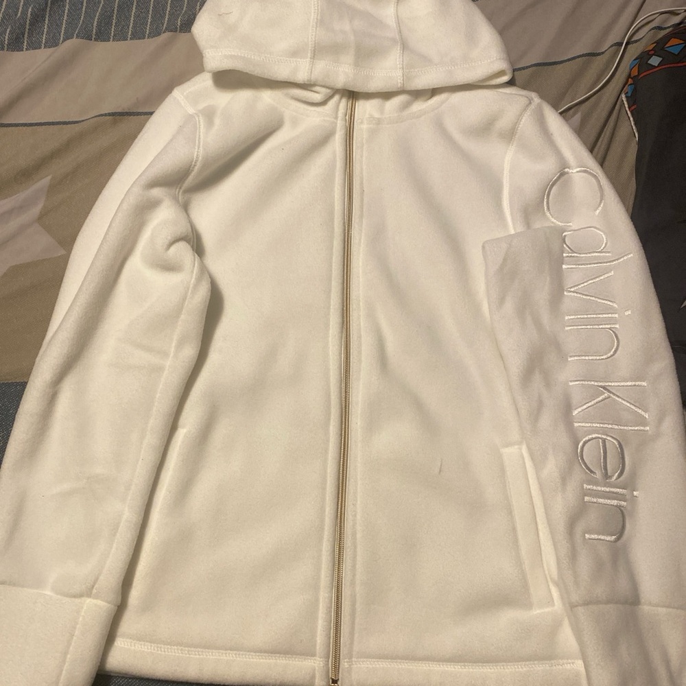 Calvin Klein Women's Cream Utility Jacket